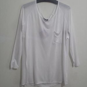 Revamped White Long Sleeve Top
